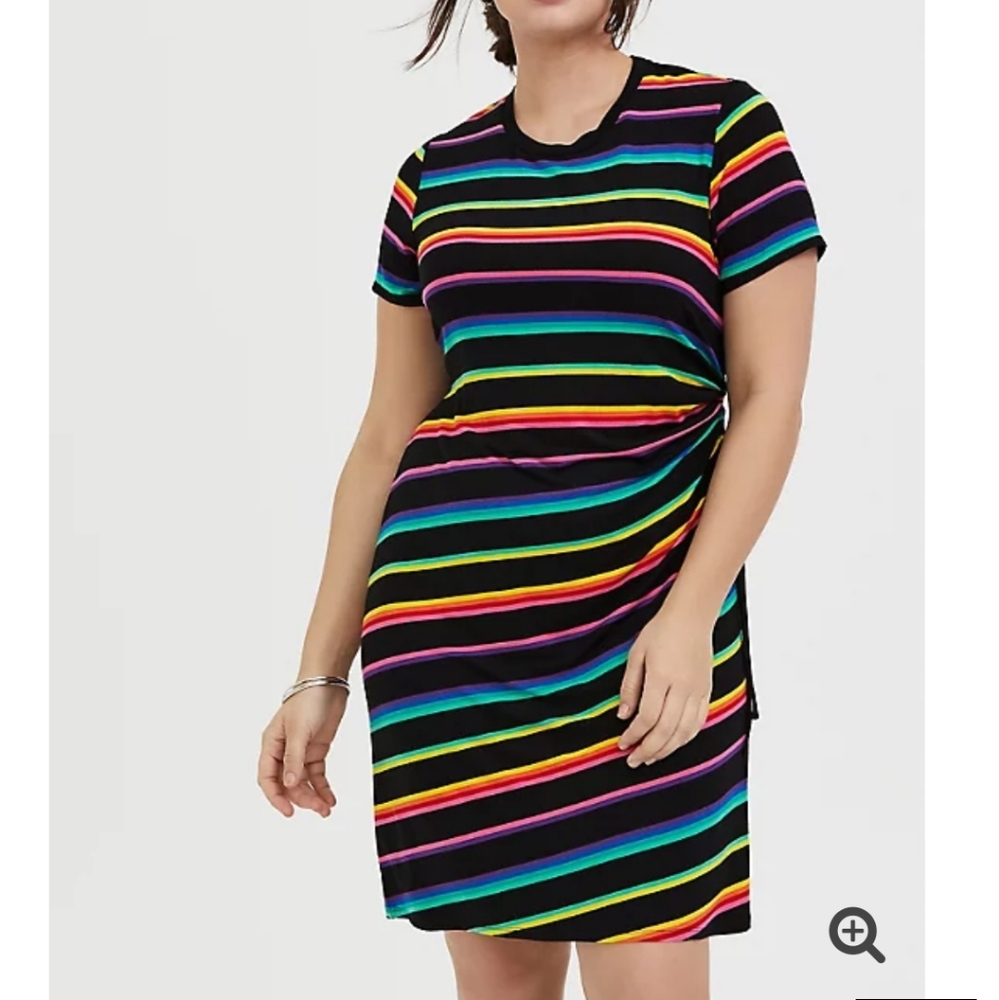 FOUND IT! Thanks Posh 🌈🥰ISO Torrid Rainbow Dress